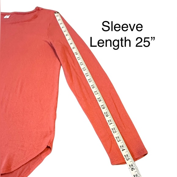 Women’s Old Navy Long Sleeves Crew Neck Sweater Bright Orange Shade NWOT - Picture 10 of 16
